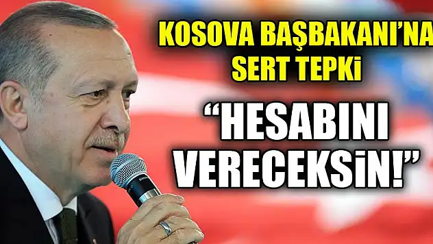 Erdoğan'dan Kosova Başbakanı'na sert tepki