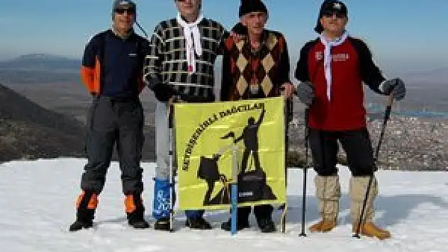 Seydişehirli dağcılar, Kalafat Tepesi'ne tırmandı