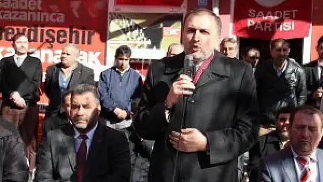 Saadet Partisi Seydişehir seçim karargahı açıldı