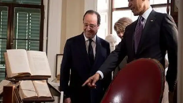 Obama ve Hollande Monticello malikanesini gezdi
