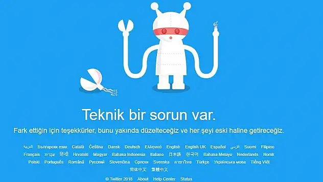 Twitter çöktü!