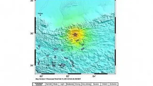 Çin'de 7,3 büyüklüğünde deprem