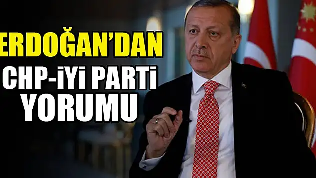 Cumhurbaşkanı Erdoğan'dan CHP-İyi Parti yorumu