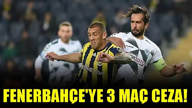 Fenerbahçe'ye 3 maç ceza!