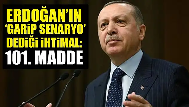 Erdoğan'ın 'garip senaryo' dediği ihtimal: 101. madde
