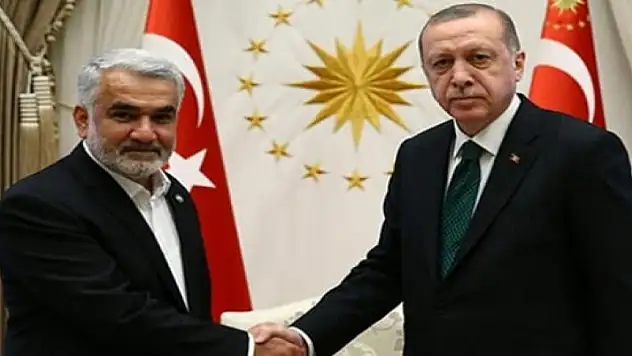 Erdoğan, HÜDA PAR Genel Başkanı'nı kabul etti