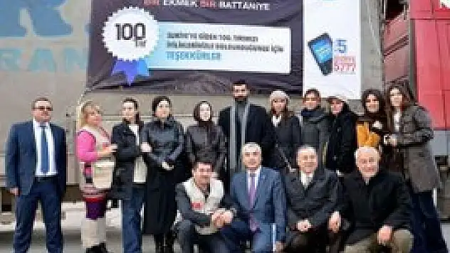 100. yardım tırı yola çıktı