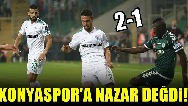 Konyaspor'a nazar değdi! 2-1