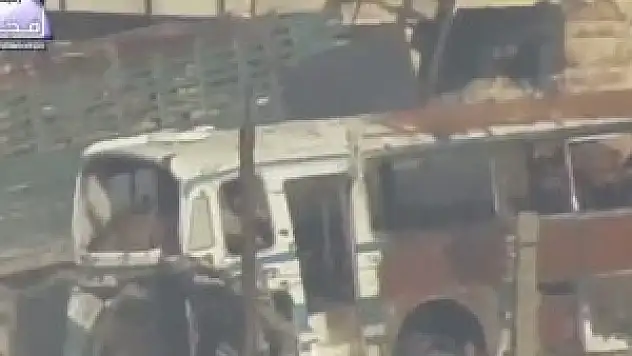 Halep'teki bombalı saldırının görüntüleri kamerada