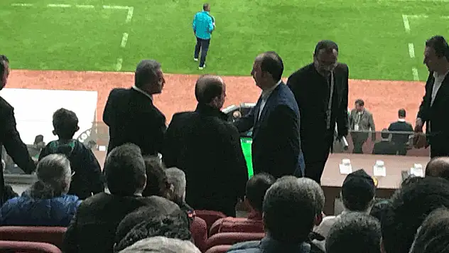 Uğur İbrahim Altay, Konyaspor'u destek için tribünde