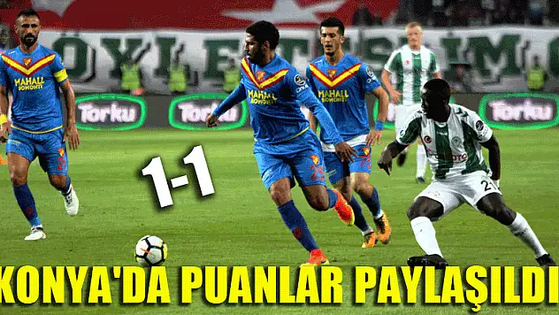 Konya'da puanlar paylaşıldı