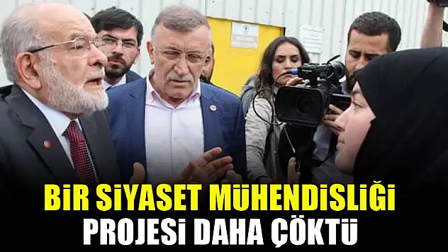 Bir siyaset mühendisliği projesi daha çöktü
