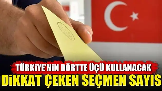 Seçmen sayısı 60 milyona dayandı