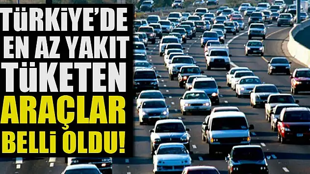 2018 yılında Türkiye'de en az yakıt tüketen araçların listesi