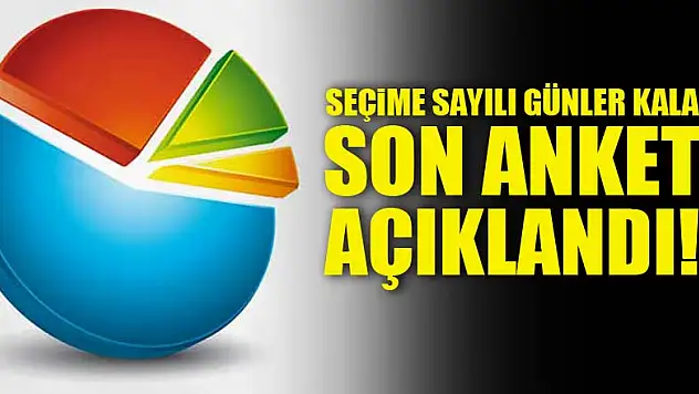 Seçime sayılı günler kala son anket!