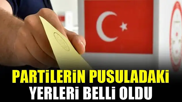 Partilerin pusuladaki yerleri belli oldu