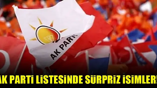 AK Parti listesinde sürpriz isimler!