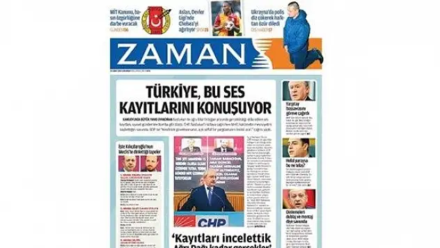 Zaman Gazetesi 'şantajı ve kirli tezgahı' gerçek haber olarak gördü