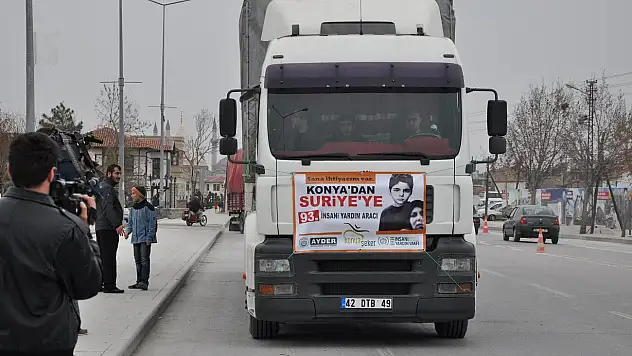 'Sana İhtiyacım Var' kampanyası çerçevesinde  5 yardım tırı Suriye'ye gönderildi