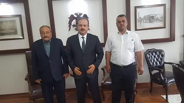 Yunak'lı muhtarlardan vali canbolat'a ziyaret