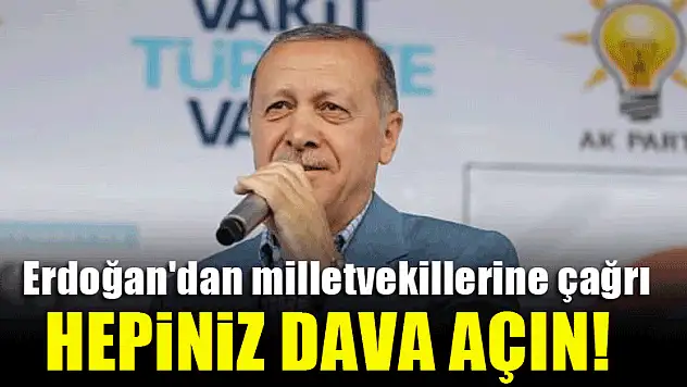 Erdoğan'dan milletvekillerine çağrı