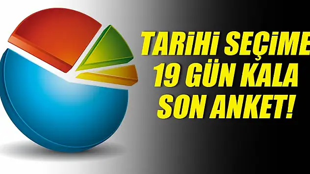 Seçime 19 kala son anket! İşte Erdoğan'ın oy oranı