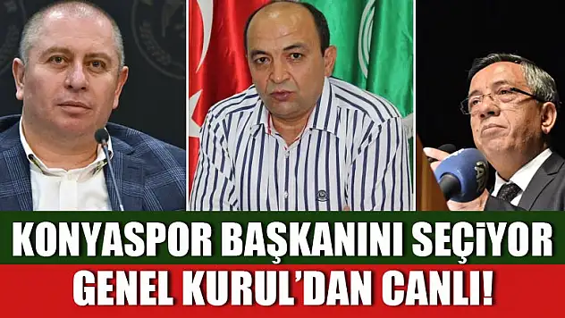 Konyaspor Başkanını seçiyor l Canlı Takip