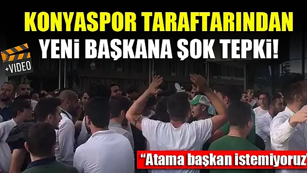 Konyaspor taraftarından yeni başkan Hilmi Kulluk'a tepki! | VİDEO