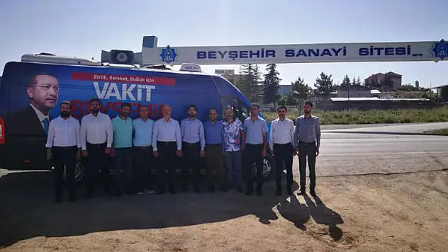 Muhammet Zeren, seçim çalışmaları kapsamında Beyşehir'de