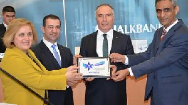 Halkbank Konya Şubesine 'Mavi Yıldız' ödülü
