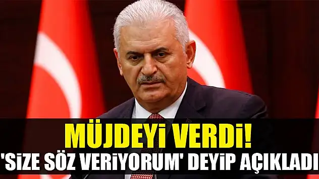 Müjdeyi verdi! 'Size söz veriyorum' deyip açıkladı