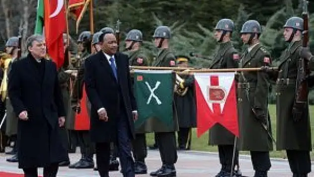 Nijer Cumhurbaşkanı Mahamadou Çankaya Köşkü'nde