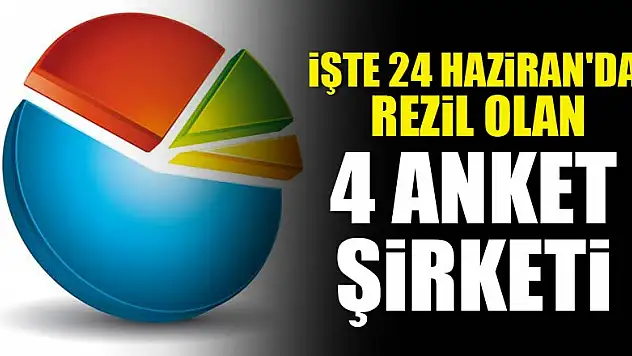 İşte 24 Haziran'da rezil olan 4 anket şirketi