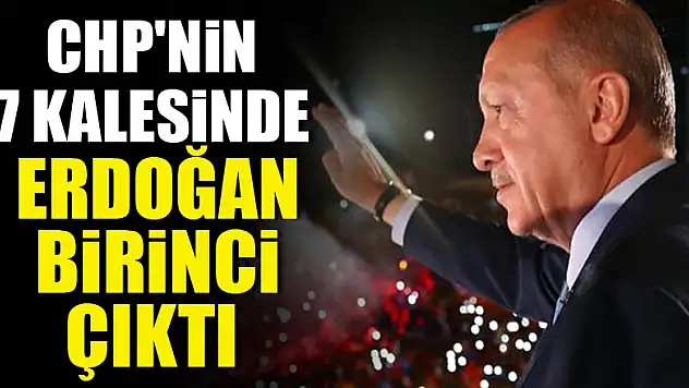CHP'nin 7 kalesinde Erdoğan birinci çıktı