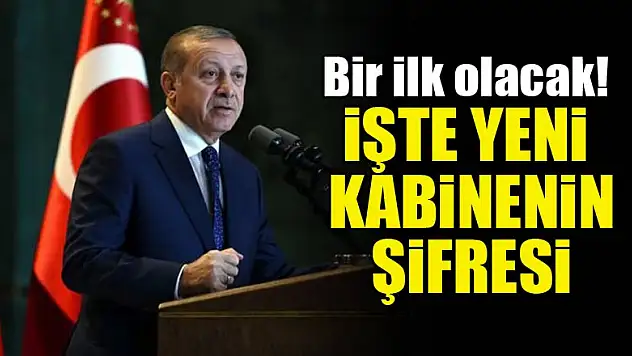 Bir ilk olacak! İşte yeni kabinenin şifresi