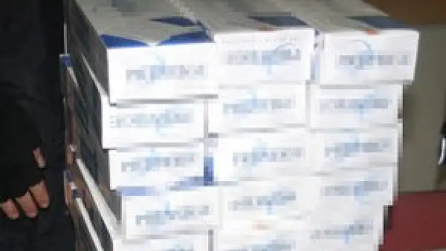 Ele geçirilen kaçak sigara miktarı şaşırttı