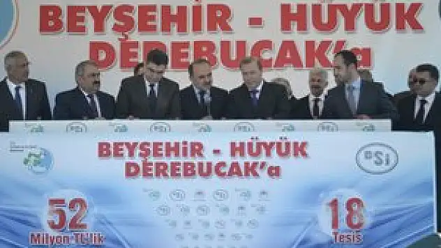 Konya'da DSİ Tesislerinin temeli atıldı