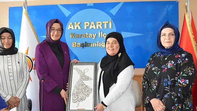 Kadın meclisi'nden  AK Parti Karatay ilçe teşkilatına ziyaret