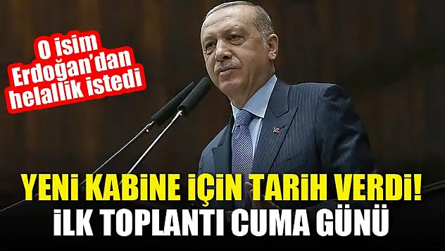 Cumhurbaşkanı Erdoğan: İlk kabine toplantısı Cuma günü