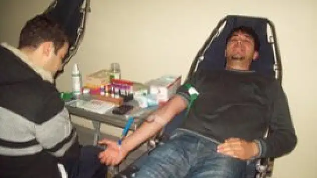 Kan bağışı kampanyasına yoğun ilgi