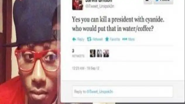 Obama'ya Twitter'da tehdite hapis