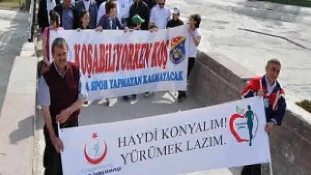 Konya'da halk sağlığı için yürüdüler
