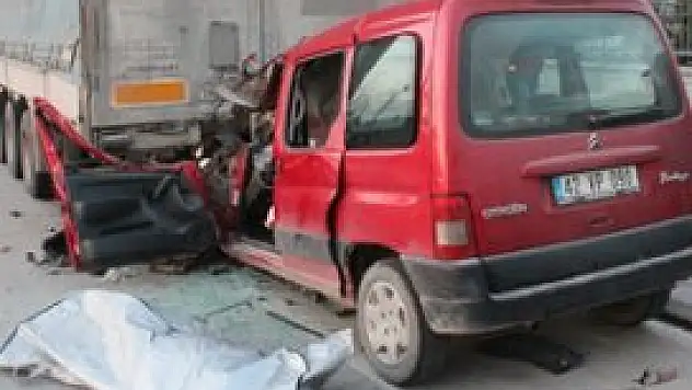 Konya'da trafik kazası 1 ölü