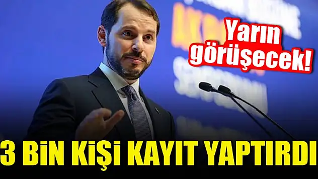 3 bin kişi kayıt yaptırdı