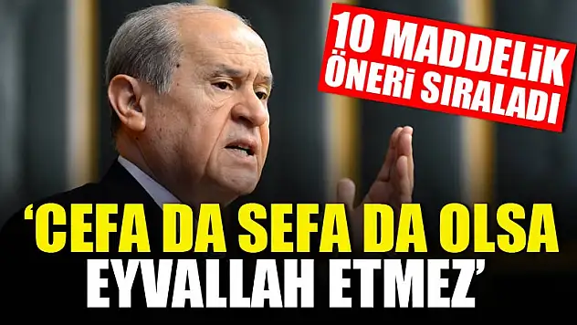 Ekonomist Bahçeli, Hükümete 10 Maddelik Öneri Sıraladı