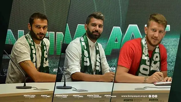 Konyaspor'da 3 imza birden!