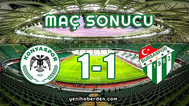Atiker Konyaspor 1-1 Bursaspor | MAÇ SONUCU