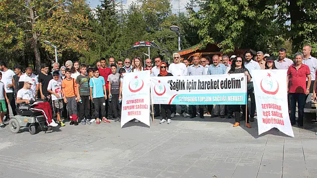 Seydişehir'de sağlıklı yaşam yürüyüşü