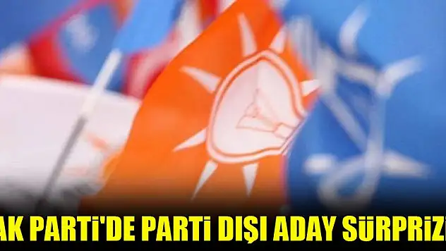 AK Parti'de parti dışı aday sürprizi