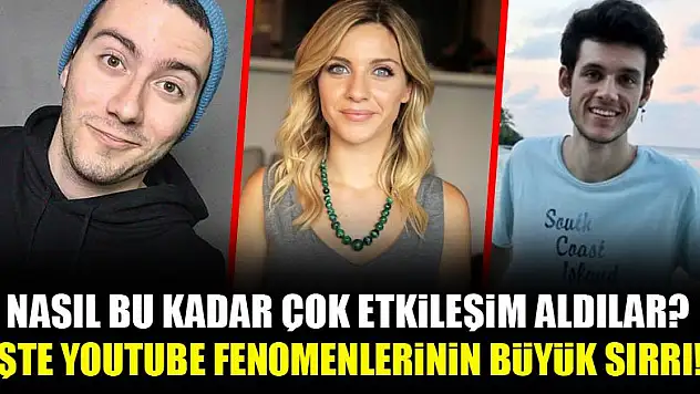 Enes Batur, Merve Özkaynak, Orkun Işıtmak...İşte Youtube'rların büyük sırrı!